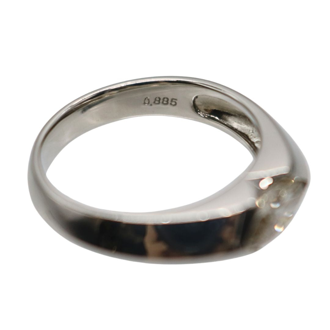 PT900/D0.885ct<br>ダイヤモンド<br>メンズリング<br>【未使用品】