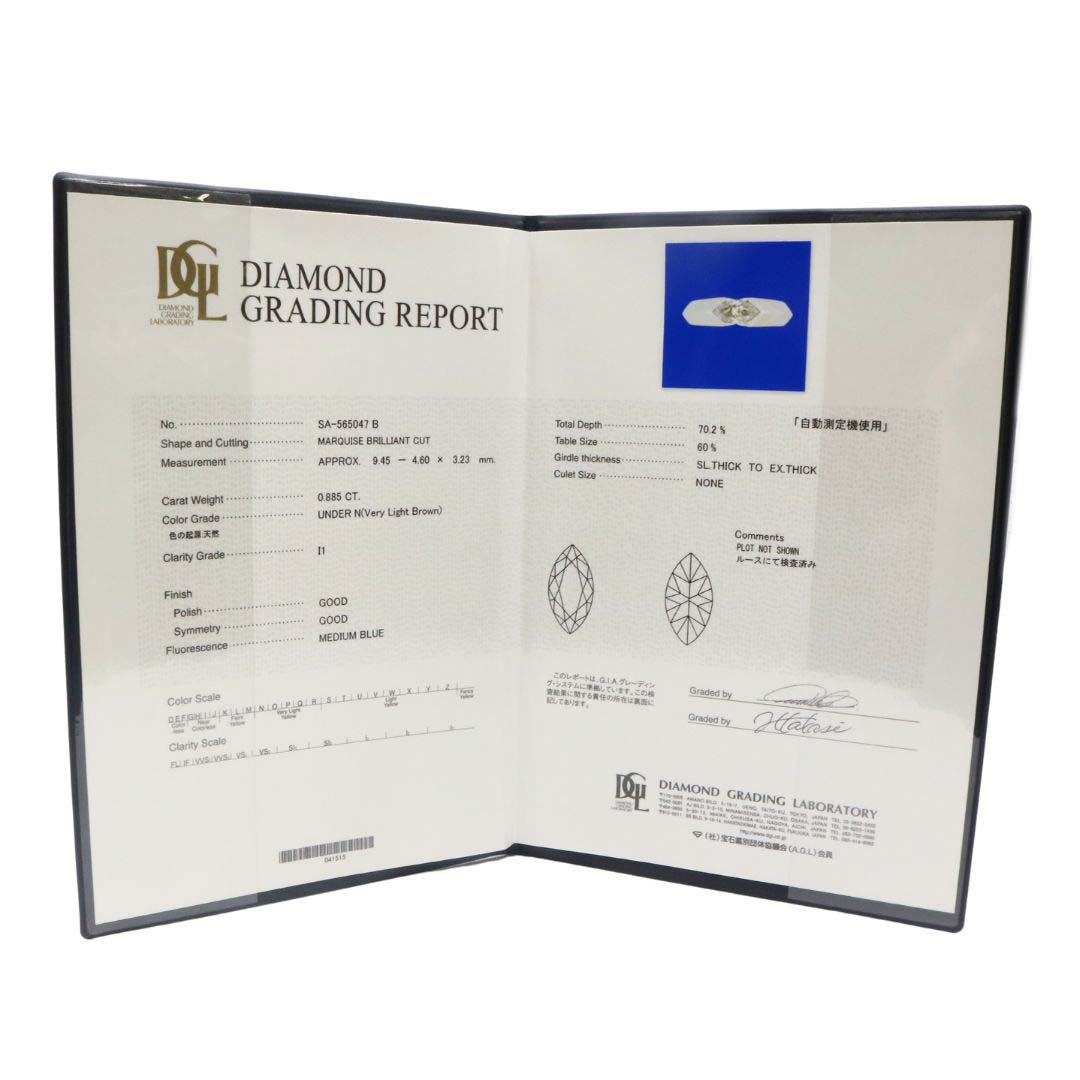 PT900/D0.885ct<br>ダイヤモンド<br>メンズリング<br>【未使用品】