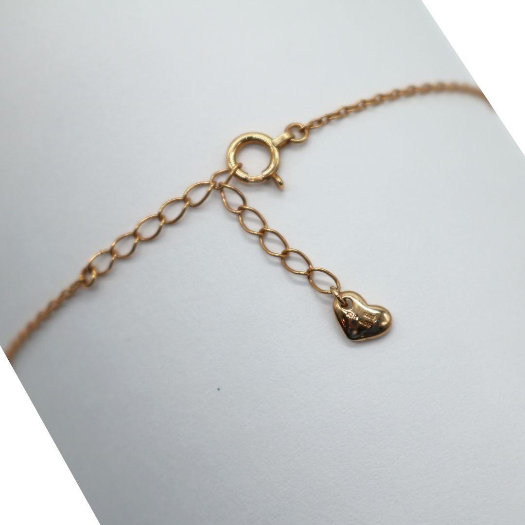 ORIGINAL JEWELRY<br>【オリジナルジュエリー】<br>K18PG D0.05ct/R0.05ct<BR>リバーシブルクロス<BR>ダイヤモンドブレスレット<BR>【NEW】
