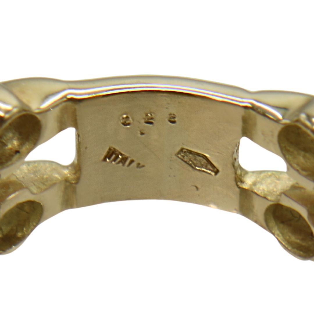 K18YG/WG D0.23ct<br>ダイヤモンド チェーンリング<br>【NEW】