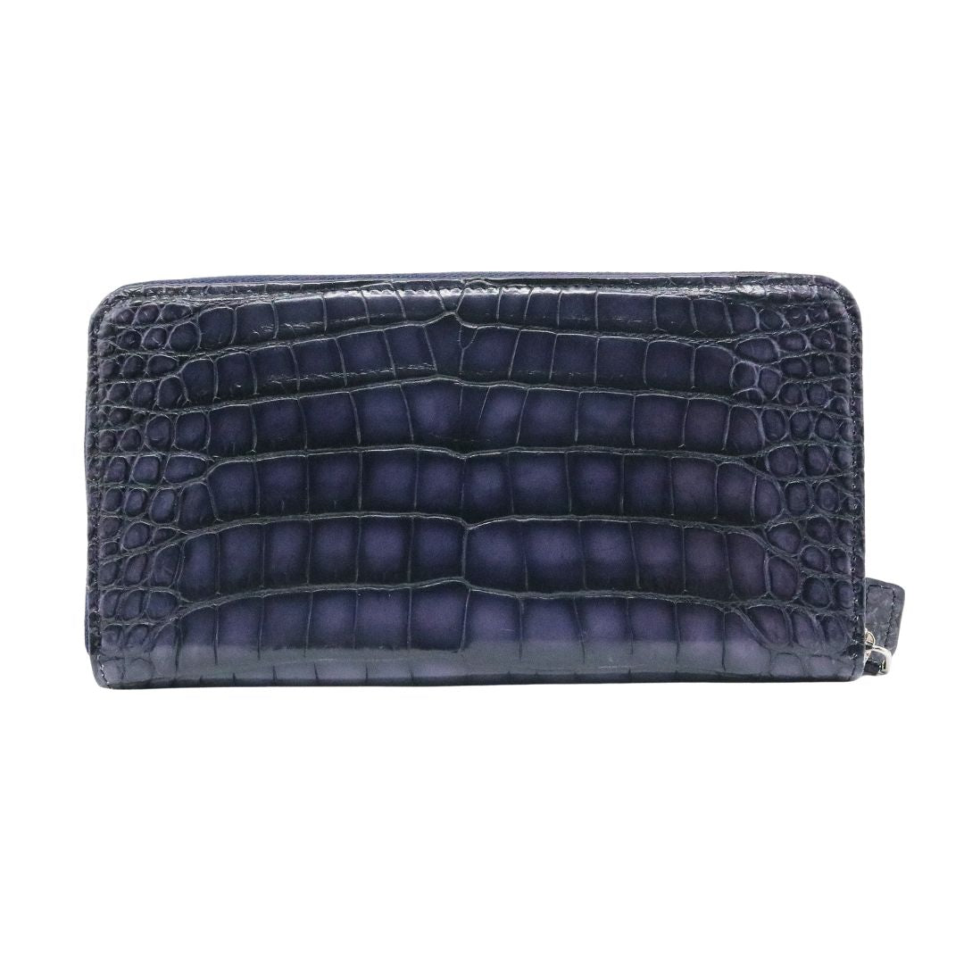 オリジナル<br>クロコダイル ロングウォレット<br>マット アメジスト/シルバー金具<br>【NEW】