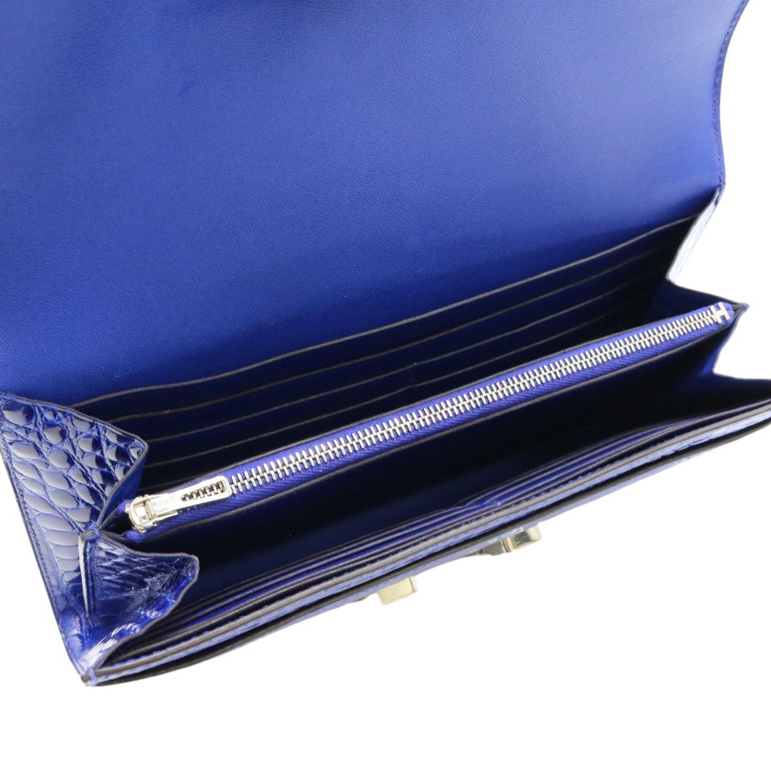 HERMES【エルメス】<br>コンスタンス ロング<br>アリゲーター<br>ブルーエレクトリック/SV金具【NEW】