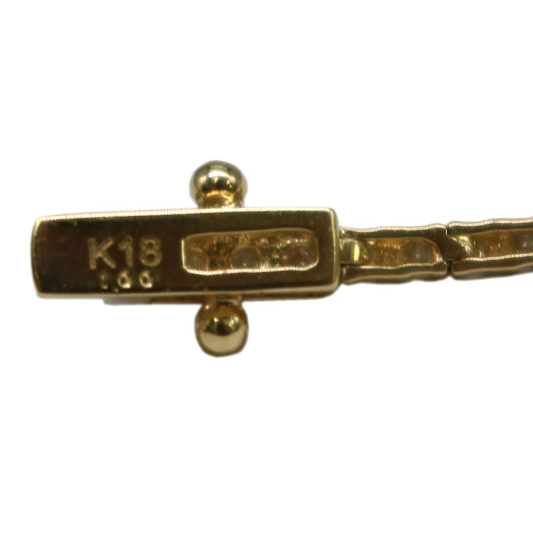 K18YG D1.00ct<br>ダイヤモンド テニスブレスレット<br>【NEW】