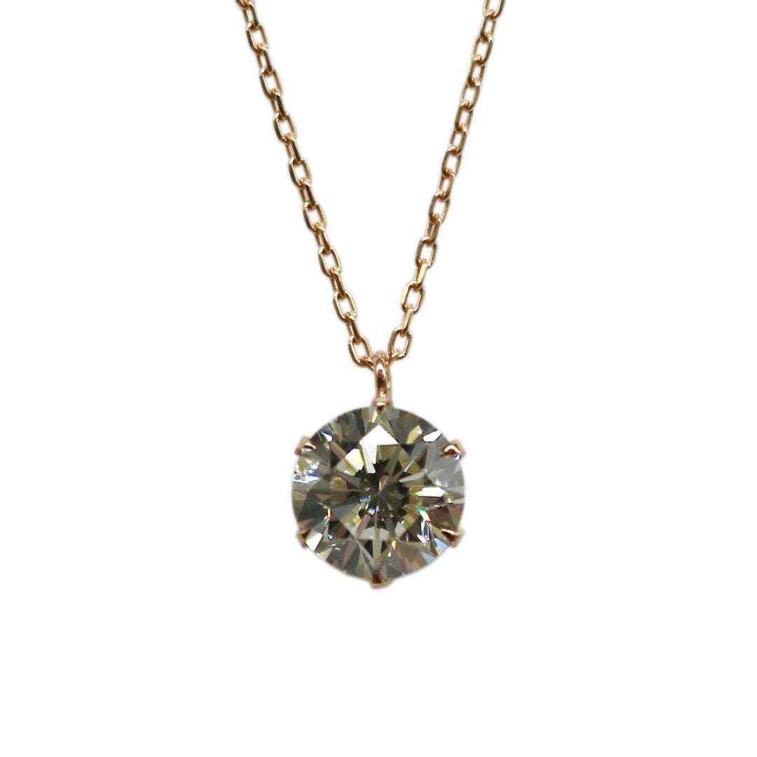 K18PG/D1.155ct 一粒ダイヤモンド ネックレス【NEW】