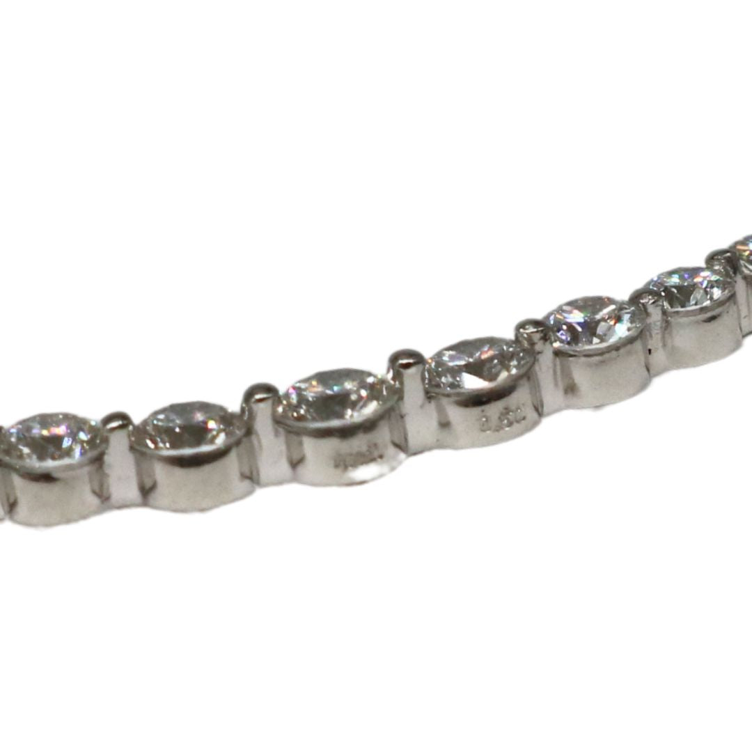 PT900/850/D0.50ct<br>ダイヤモンド アーチネックレス<br>【NEW】