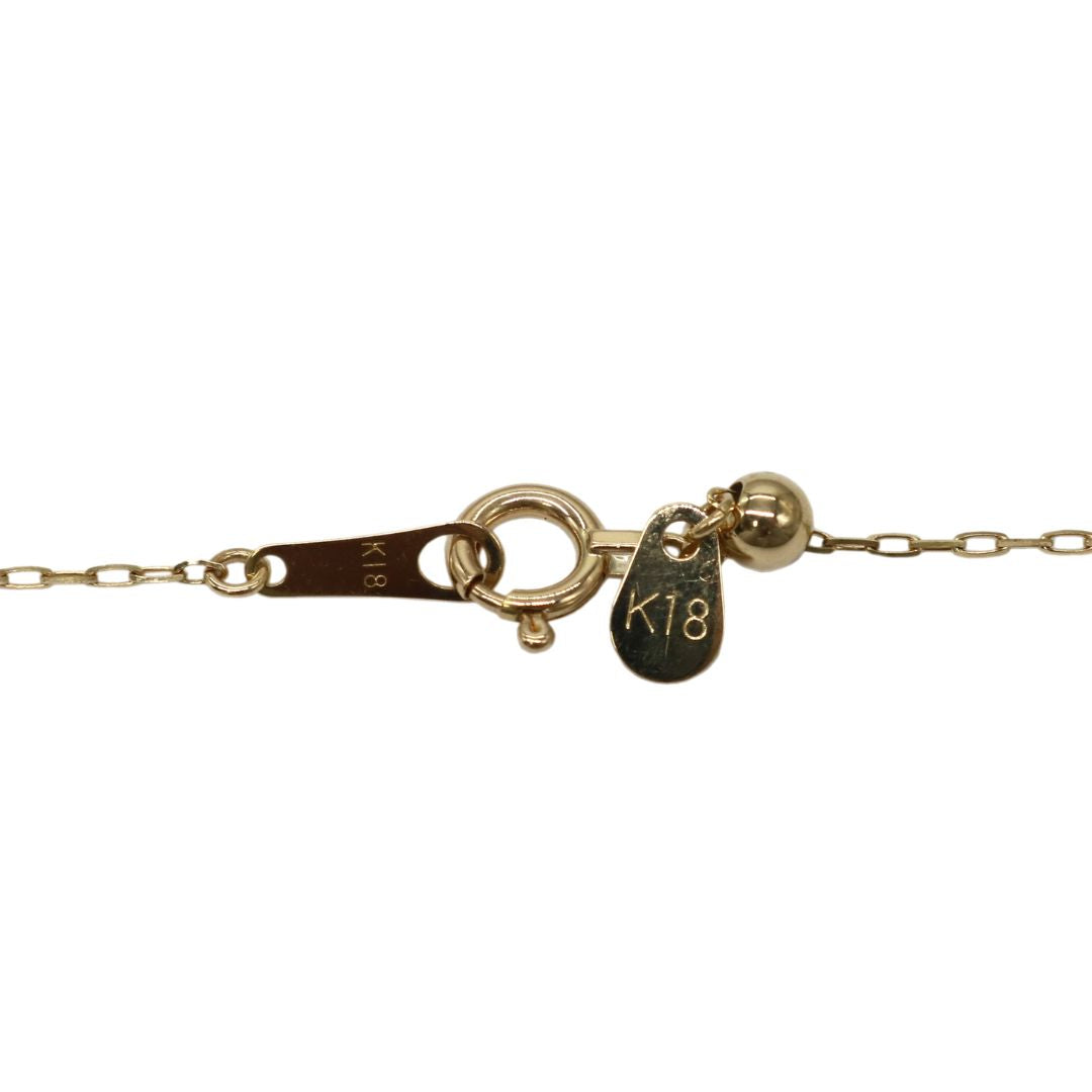 ORIGINAL JEWELRY <br>【オリジナルジュエリー】<br>K18YG D0.14ct<br>しずく ダイヤモンドネックレス<br>【NEW】
