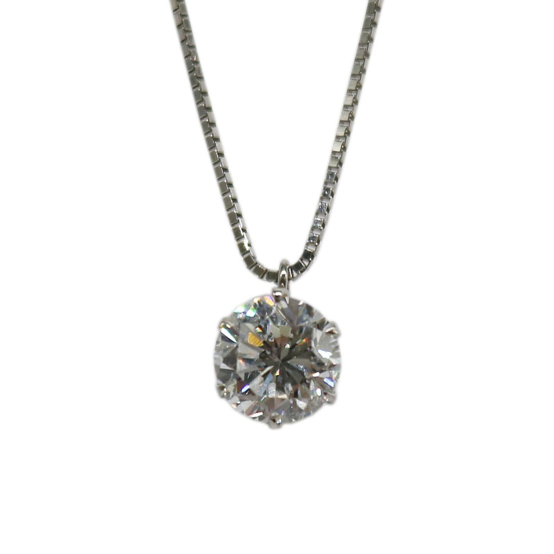 ORIGINAL JEWELRY PT850/900 D1.072ct 一粒ダイヤモンド ネックレス 