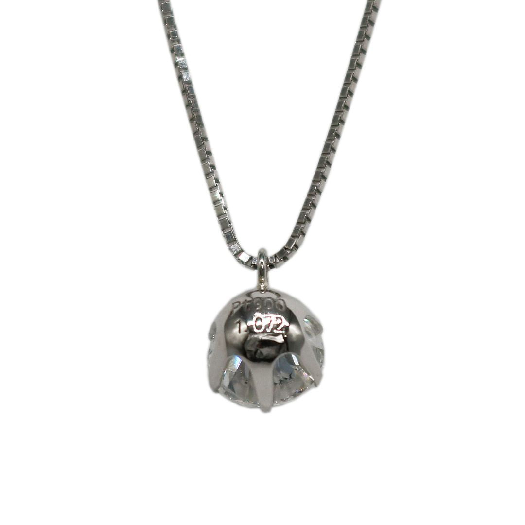 ORIGINAL JEWELRY<br>【オリジナルジュエリー】<br>PT850/900 D1.072ct<br>一粒ダイヤモンド ネックレス<br>【NEW】