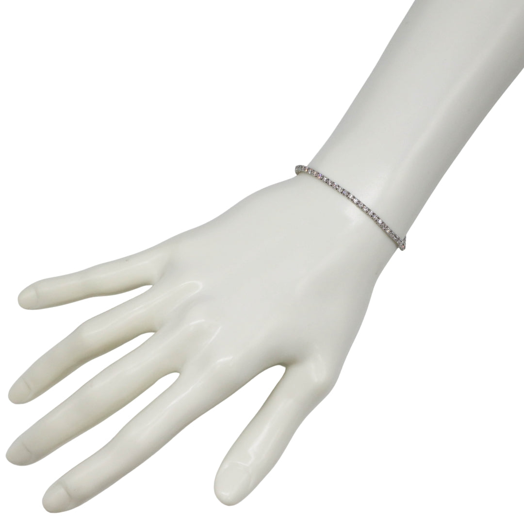 K18WG/D2.01ct<br>ダイヤモンド テニスブレスレット<br>【NEW】