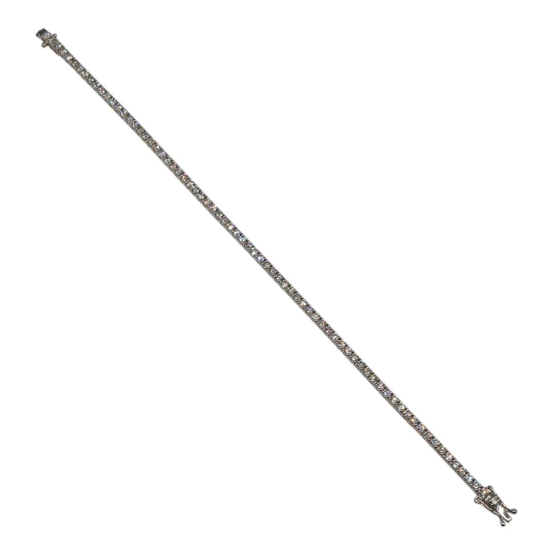 K18WG D3.01ct<br>ダイヤモンド テニスブレスレット<br>【NEW】