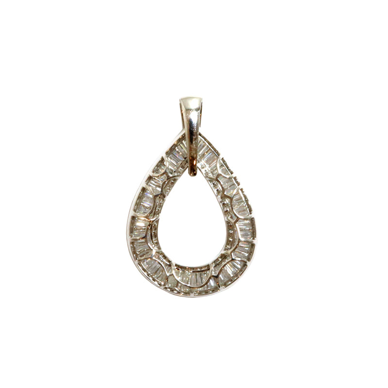 PT900/D5.50ct<BR>ドロップダイヤモンド<BR>ペンダントトップ<BR>【NEW】