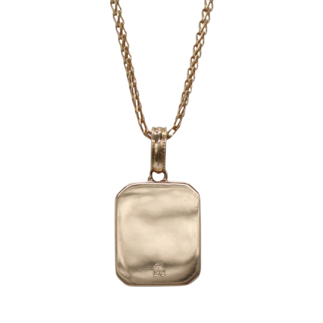 K18PG D0.15ct<br>プレート ネックレス<br>【NEW】