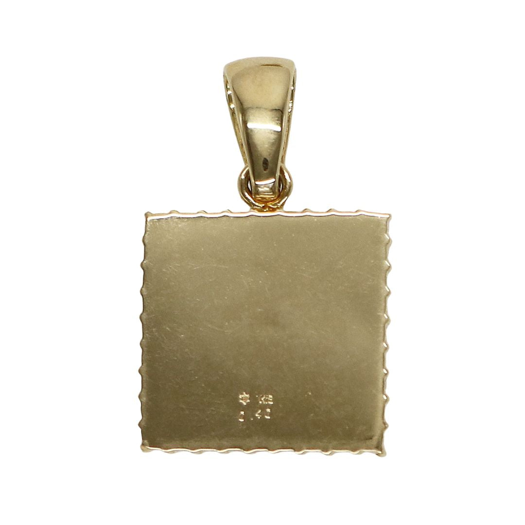 K18YG D0.40ct<br>プレート クロス ペンダントトップ<br>【NEW】