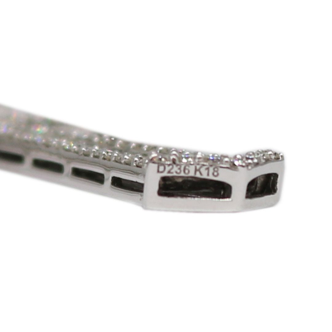 PT850/K18WG D2.36ct<br>クロスダイヤモンド ペンダント<br>【NEW】
