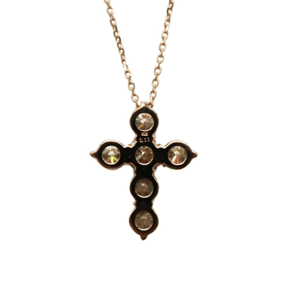 ORIGINAL JEWELRY<br>【オリジナルジュエリー】<br>K18PG/D1.11ct<br>クロスダイヤモンド ネックレス<br>【NEW】
