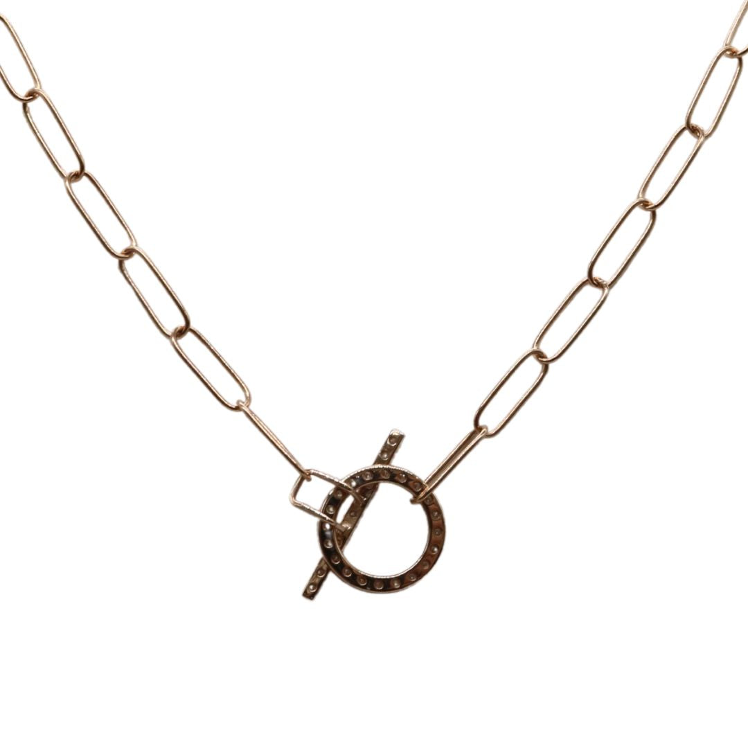 K18PG D0.2ct<br>ダイヤモンド マンテルネックレス<br>【NEW】