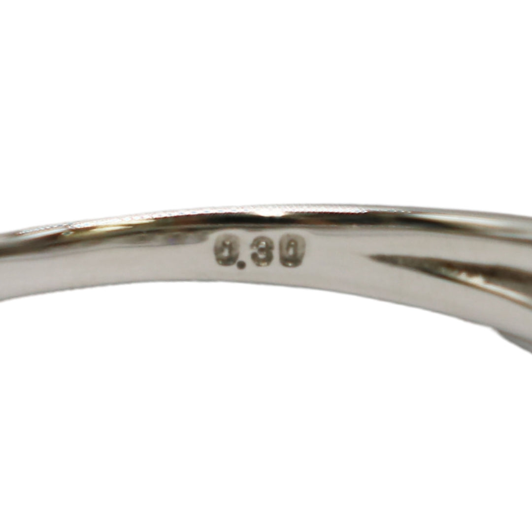 ORIGINAL JEWELRY<br>【オリジナルジュエリー】<br>PT900/D0.30ct<br>2連ダイヤモンドリング<br>【NEW】