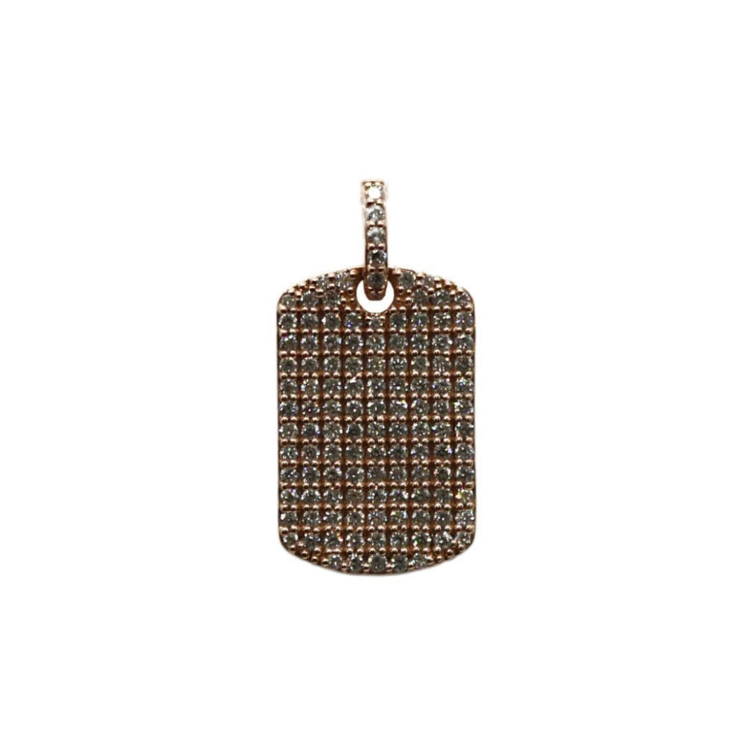 K18PG/D0.84ct<br>プレートダイヤモンド <br>ペンダントトップ Lサイズ<br>【NEW】