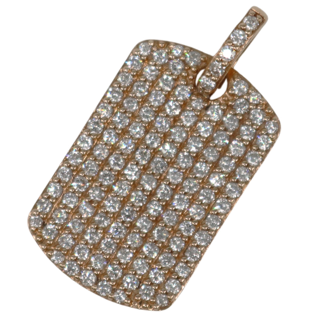 K18PG/D0.84ct<br>プレートダイヤモンド <br>ペンダントトップ Lサイズ<br>【NEW】