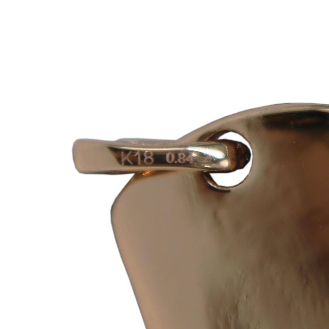 K18PG/D0.84ct<br>プレートダイヤモンド <br>ペンダントトップ Lサイズ<br>【NEW】