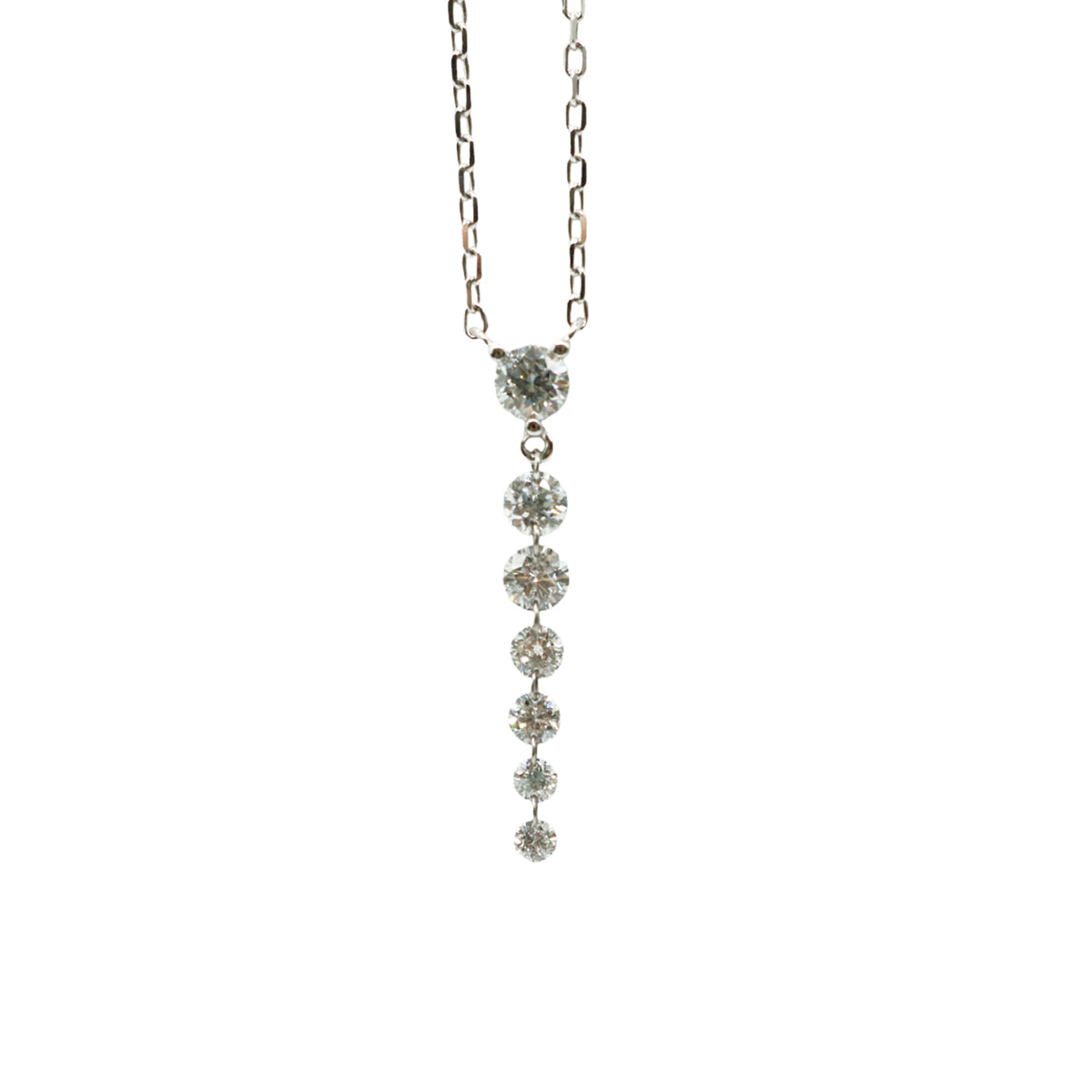 K18WG/D0.47ct スウィングダイヤモンド ネックレス【NEW】