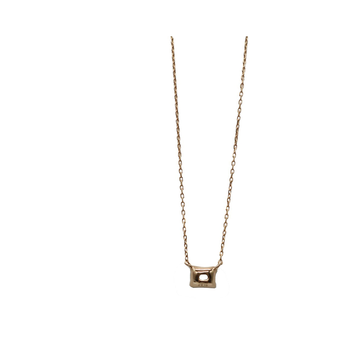 ORIGINAL JEWELRY<br>【オリジナルジュエリー】<br>K18PG/D0.24ct<br>エメラルドカット<br>ダイヤモンド ネックレス【NEW】