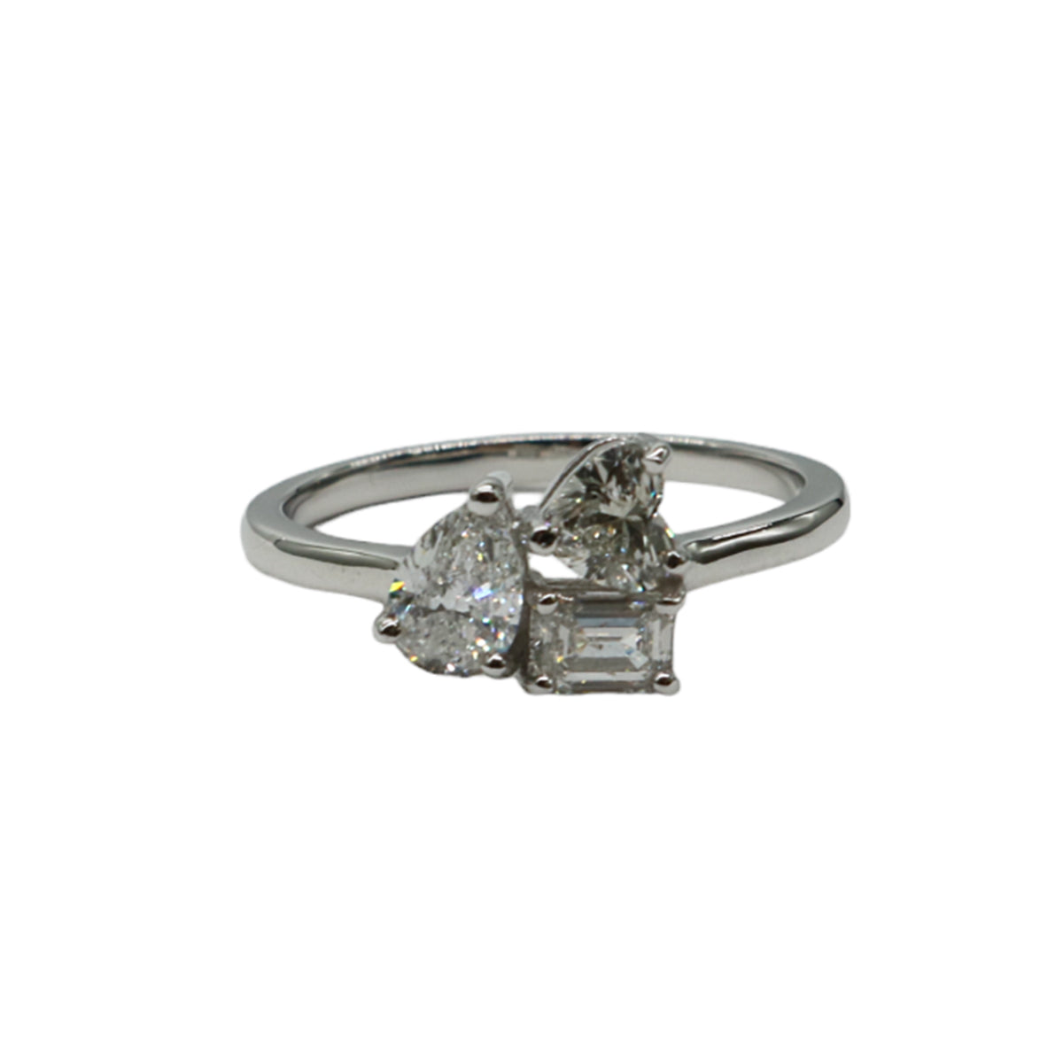 K18WG/D0.99ct<br>ダイヤモンドリング<br>【NEW】