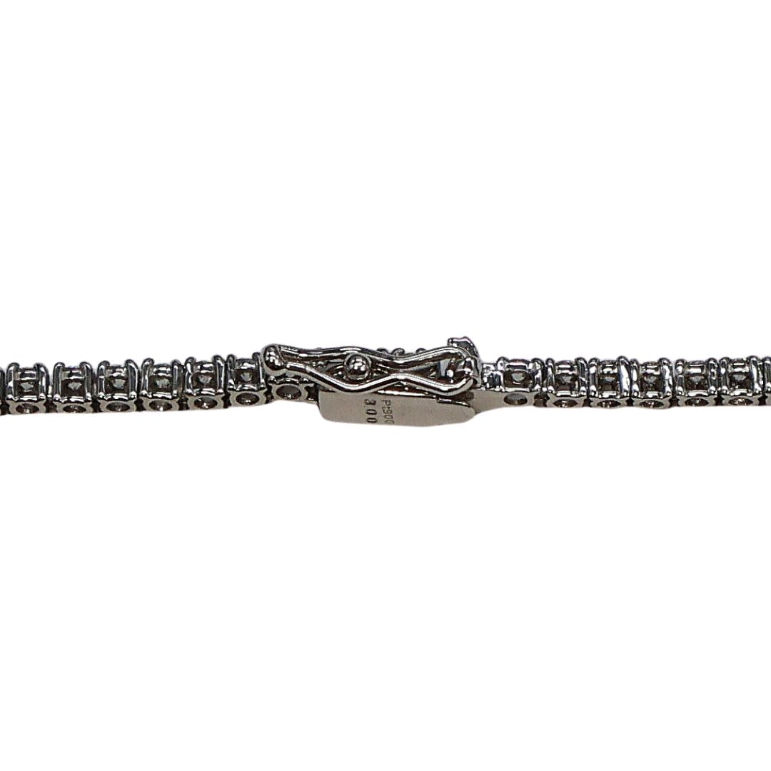PT850/900 D3.00ct<br>ダイヤモンド テニスネックレス<br>【NEW】