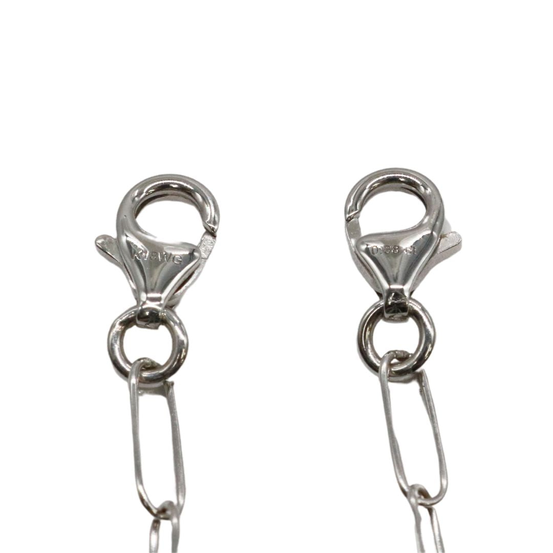 ORIGINAL JEWELRY<br>【オリジナルジュエリー】<br>K18WG/D0.38ct<br>パドロックダイヤモンド ペンダント<br>【NEW】
