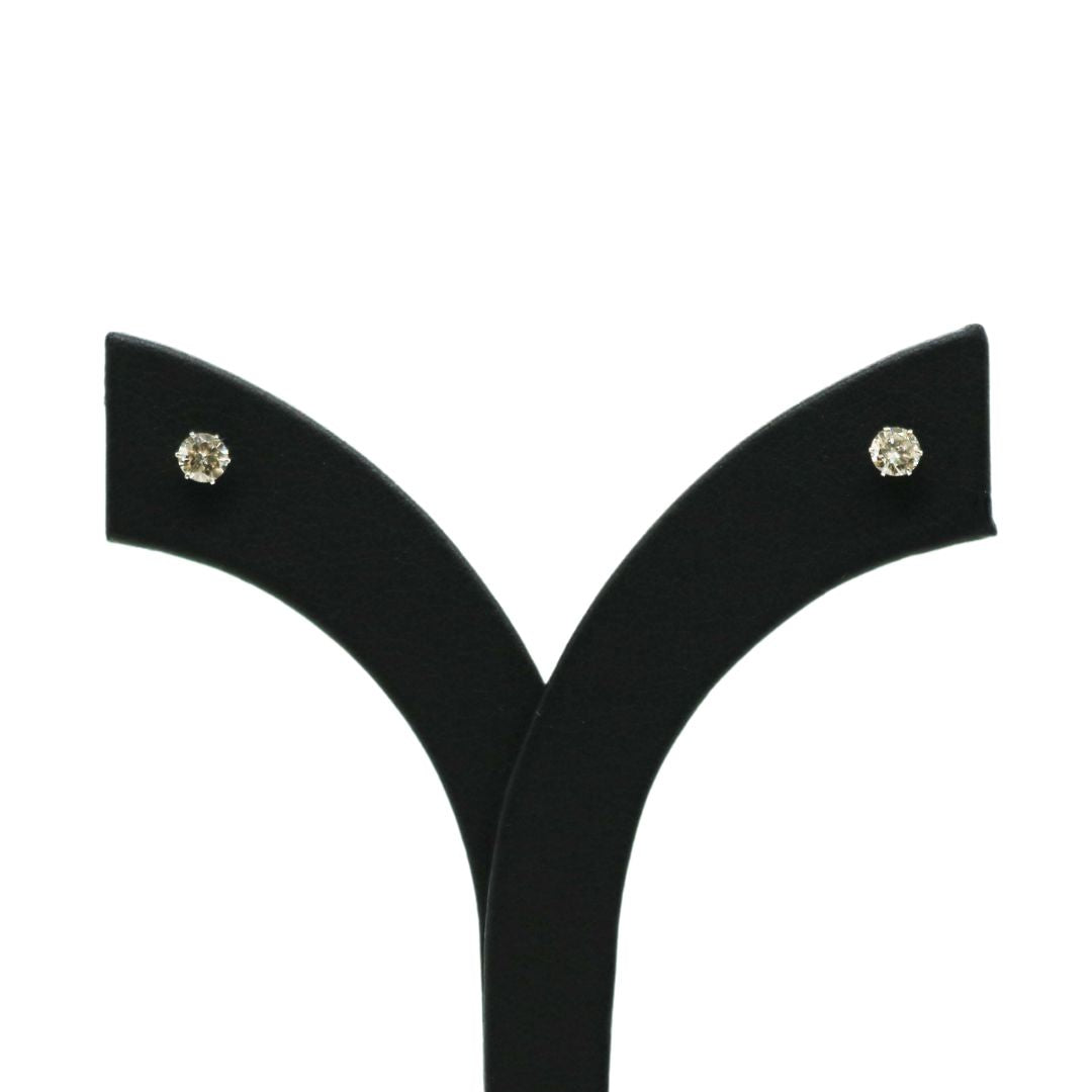 PT/D0.20ct<BR>一粒ダイヤモンドピアス<BR>【NEW】