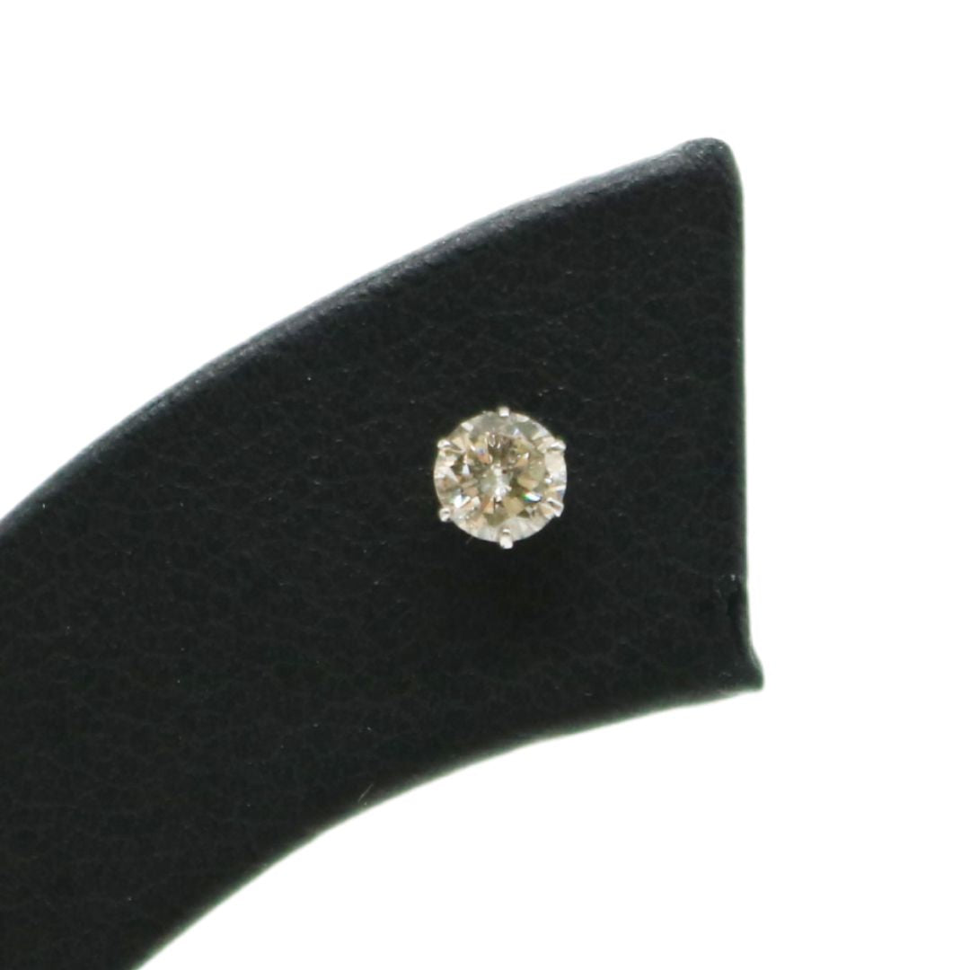 PT/D0.20ct<BR>一粒ダイヤモンドピアス<BR>【NEW】
