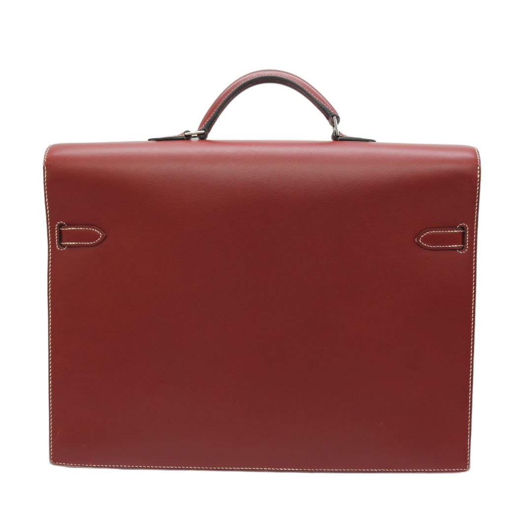 HERMES【エルメス】<br>ケリーデペッシュ38<br>ボックスカーフレザー<br>レッド/SV金具【USED】