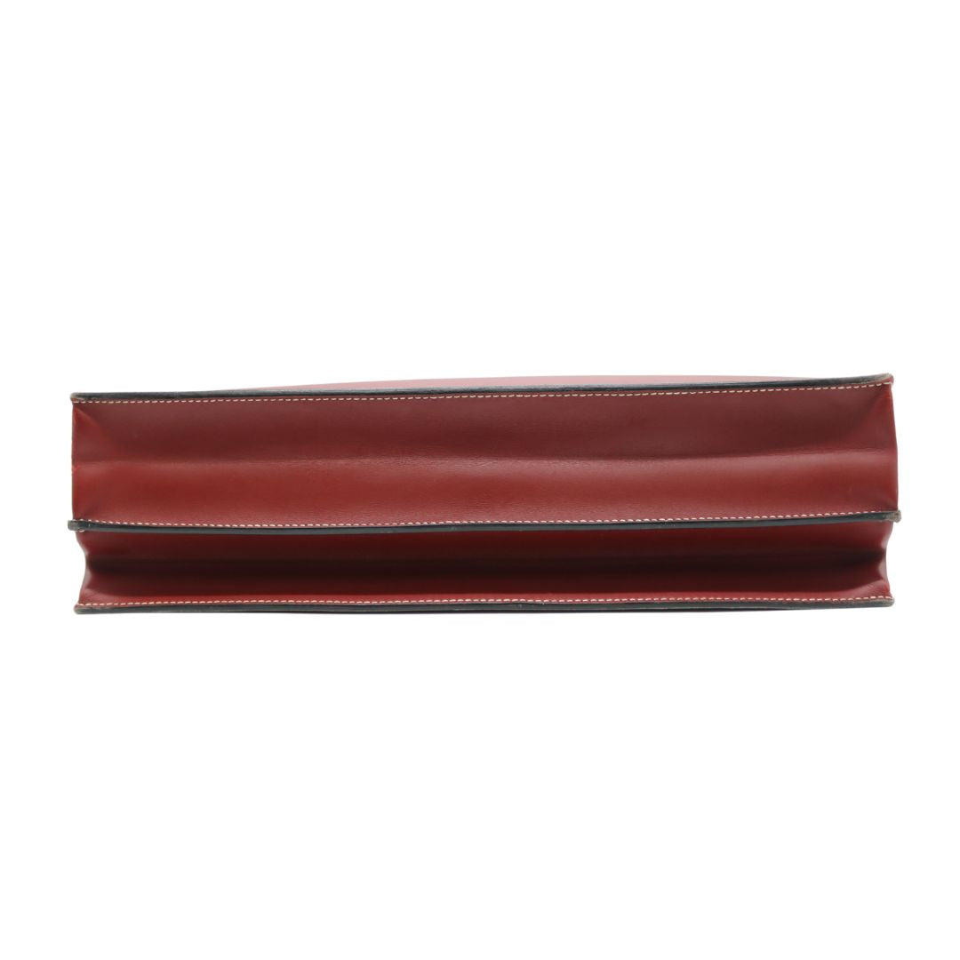 HERMES【エルメス】<br>ケリーデペッシュ38<br>ボックスカーフレザー<br>レッド/SV金具【USED】