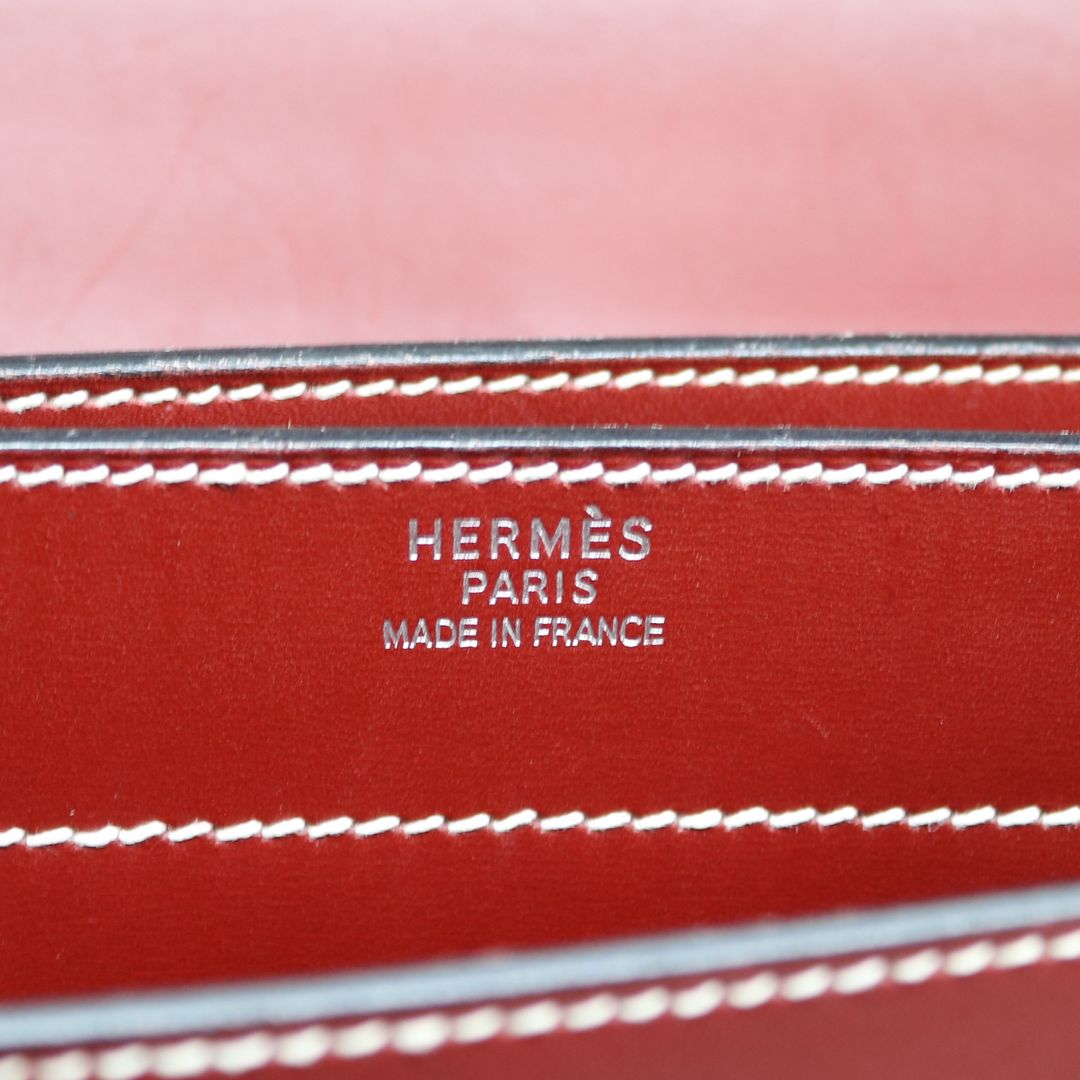 HERMES【エルメス】<br>ケリーデペッシュ38<br>ボックスカーフレザー<br>レッド/SV金具【USED】