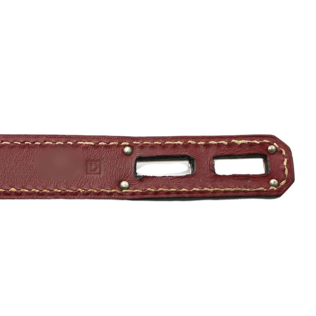 HERMES【エルメス】<br>ケリーデペッシュ38<br>ボックスカーフレザー<br>レッド/SV金具【USED】