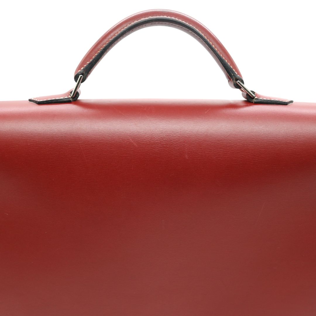 HERMES【エルメス】<br>ケリーデペッシュ38<br>ボックスカーフレザー<br>レッド/SV金具【USED】
