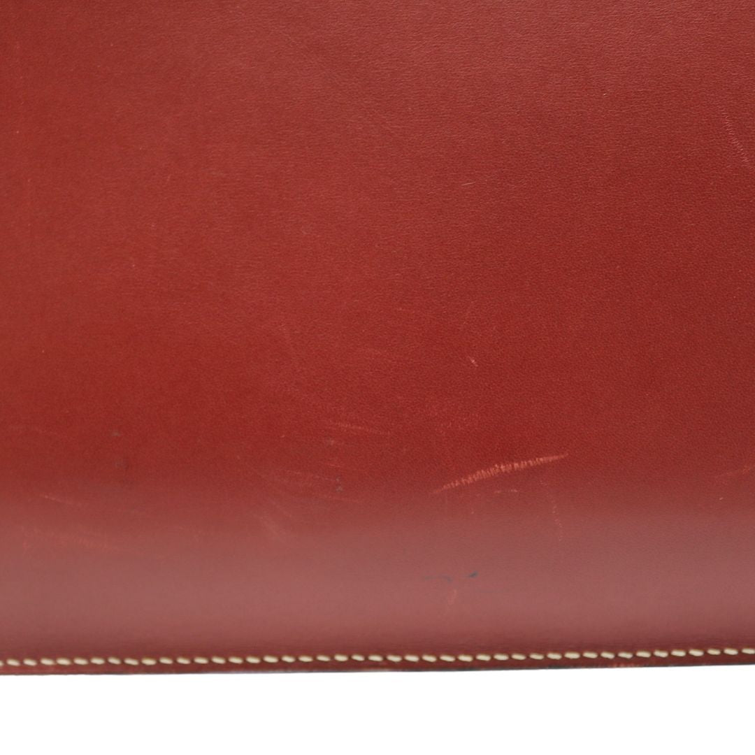 HERMES【エルメス】<br>ケリーデペッシュ38<br>ボックスカーフレザー<br>レッド/SV金具【USED】