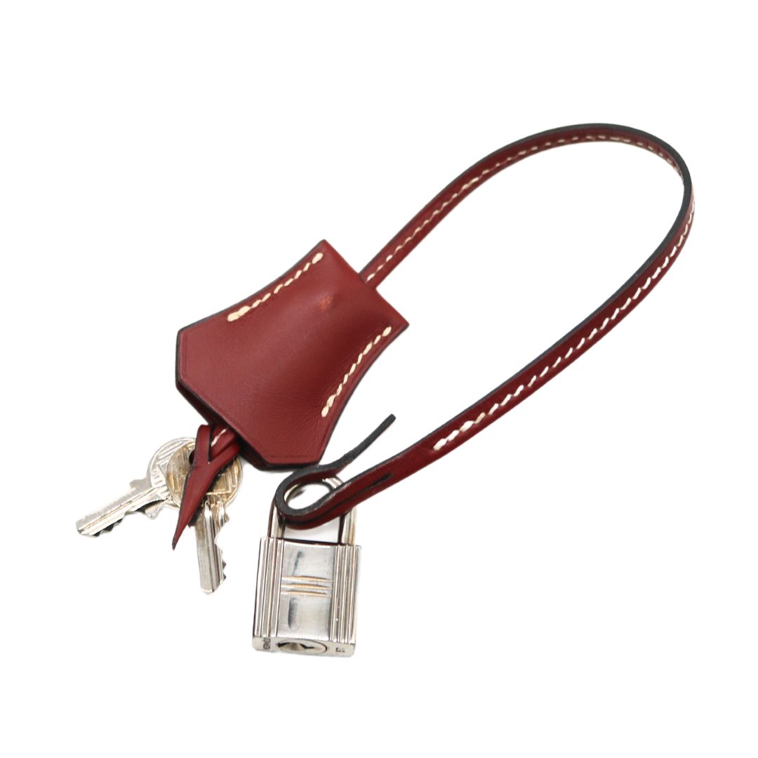 HERMES【エルメス】<br>ケリーデペッシュ38<br>ボックスカーフレザー<br>レッド/SV金具【USED】