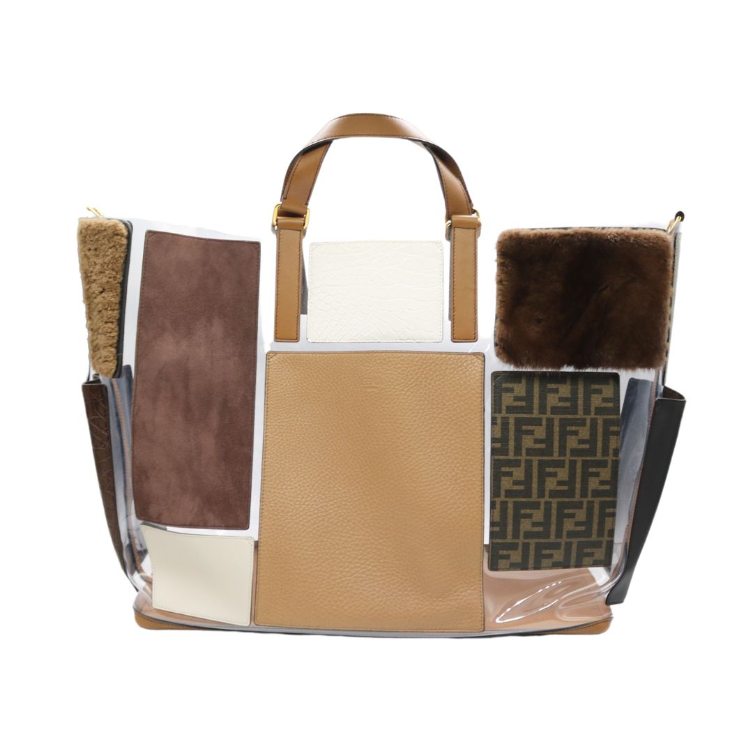 FENDI 【フェンディ】トートバッグ 7VA477 A91O F18H2 PVC（ビニール 