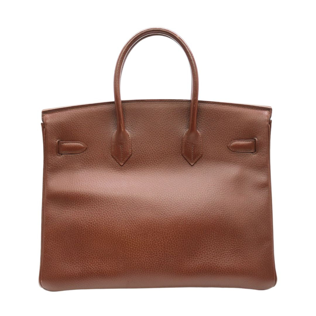 HERMES【エルメス】<br>バーキン 35<br>アルデンヌ<br>ブラウン/GD金具【USED】