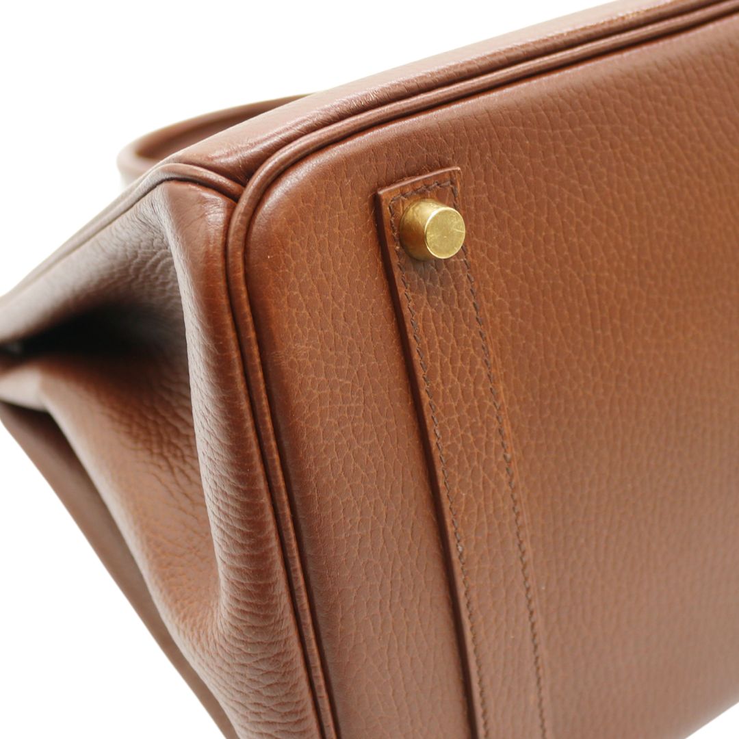 HERMES【エルメス】<br>バーキン 35<br>アルデンヌ<br>ブラウン/GD金具【USED】