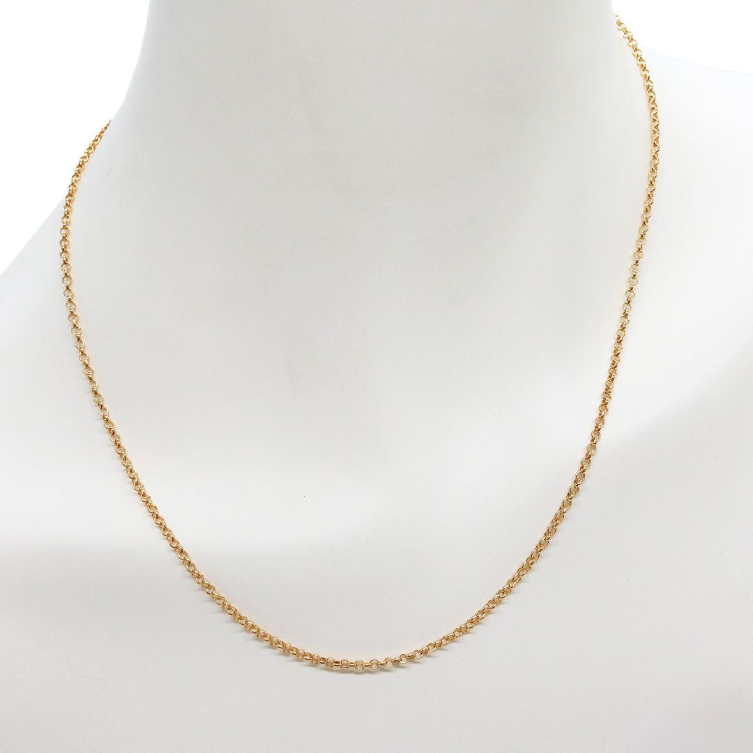 ロール チェーン ネックレス<br>22K PG<br>【NEW】