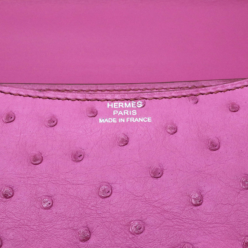 HERMES【エルメス】<br>コンスタンスⅢ ミニ<br>オーストリッチ<br>ピンク系/SV金具<br>【NEW】