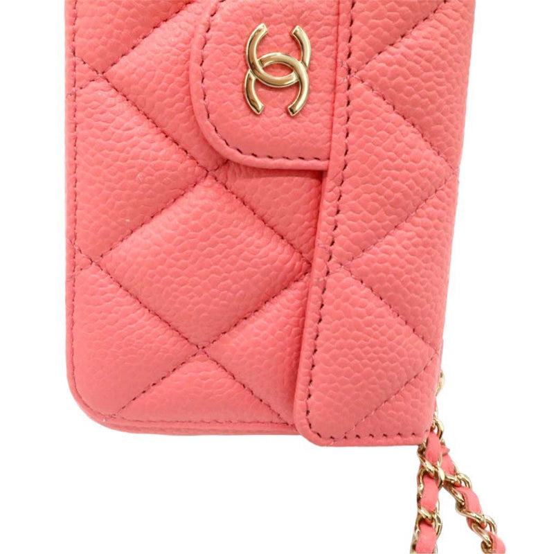 CHANEL シャネル マトラッセ iPhone 13Pro ケース AP2689【中古】
