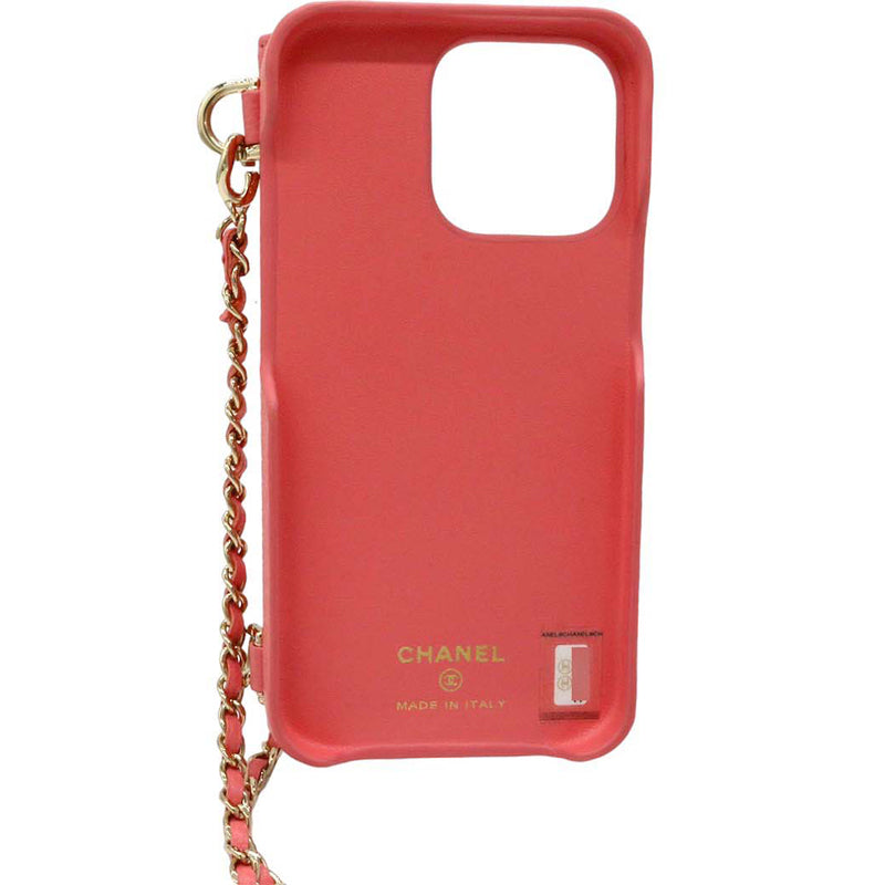 CHANEL シャネル マトラッセ iPhone 13Pro ケース AP2689【中古】