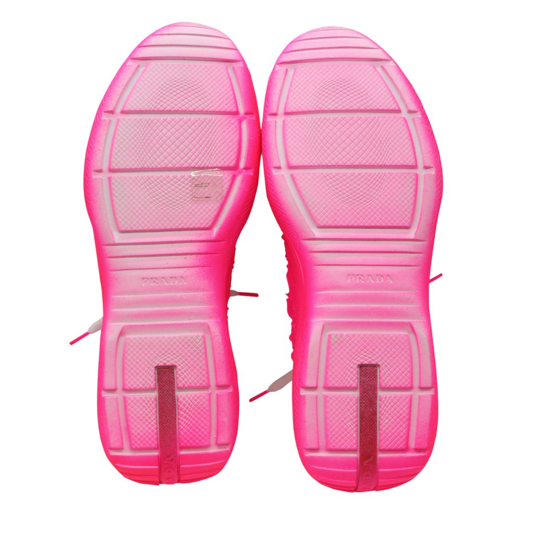 Cass×Prada アメリカズカップ<br> “Att4ck”スニーカー<br>ネオンピンク<br>【NEW】