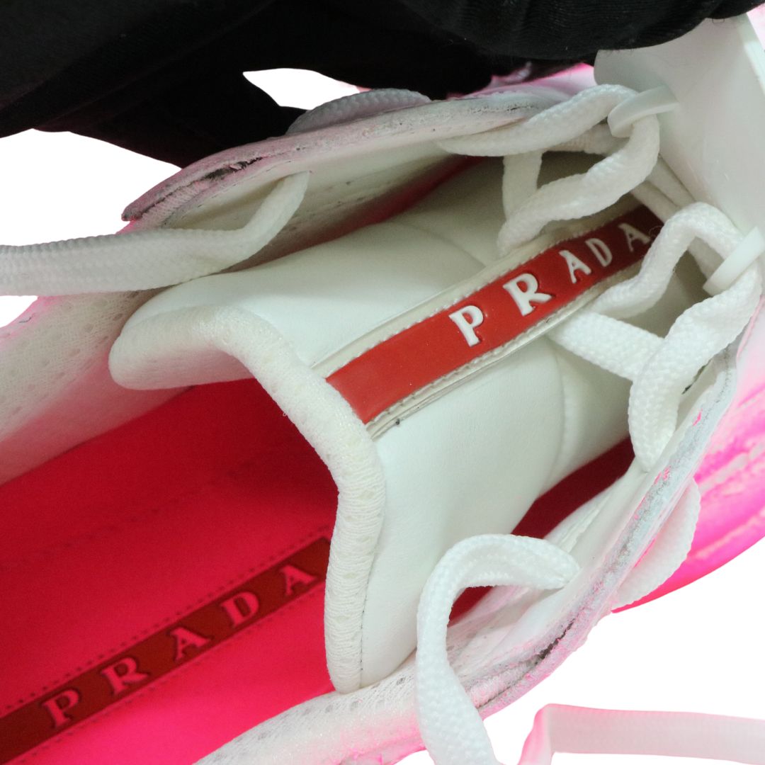 Cass×Prada アメリカズカップ<br> “Att4ck”スニーカー<br>ネオンピンク<br>【NEW】