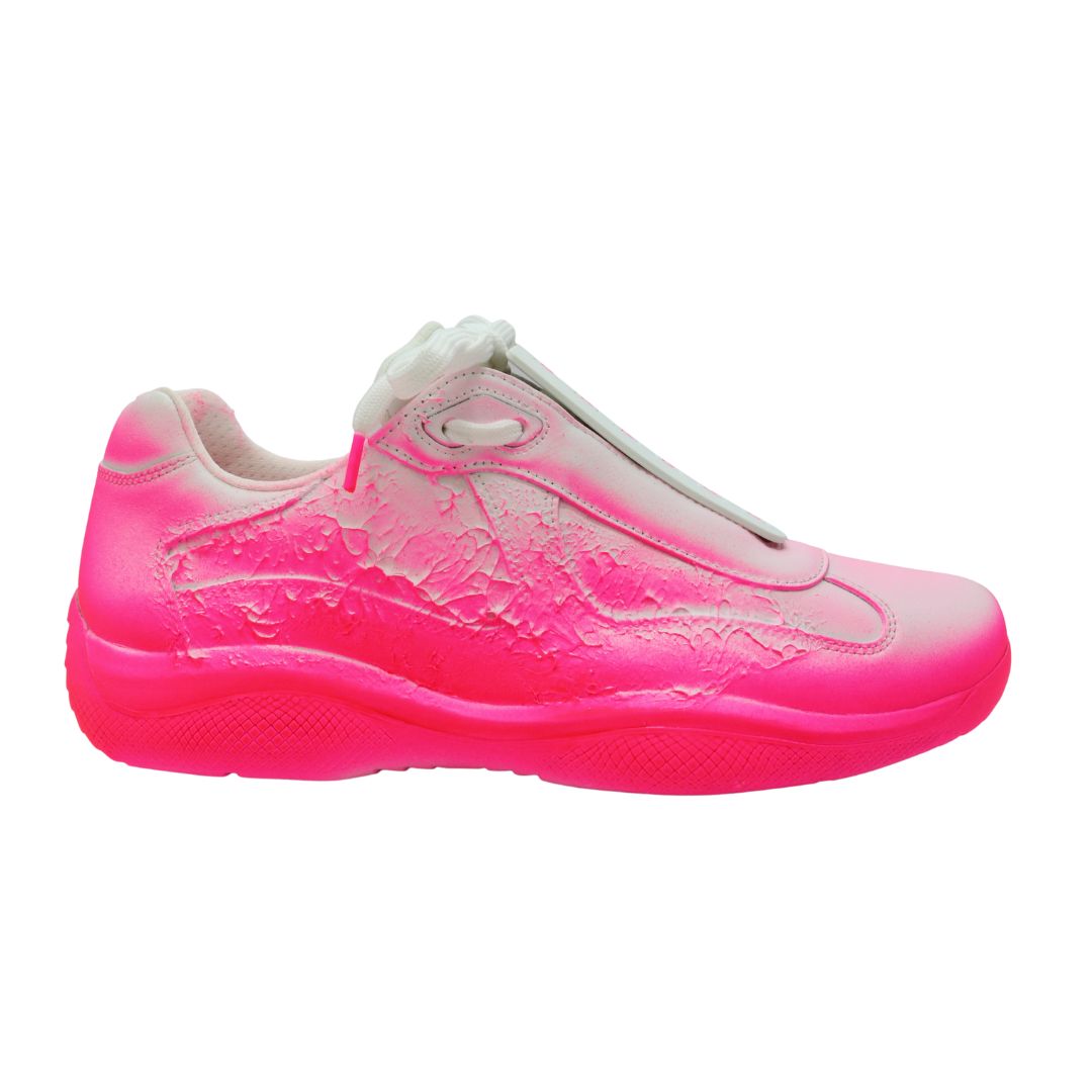 Cass×Prada アメリカズカップ<br> “Att4ck”スニーカー<br>ネオンピンク<br>【NEW】