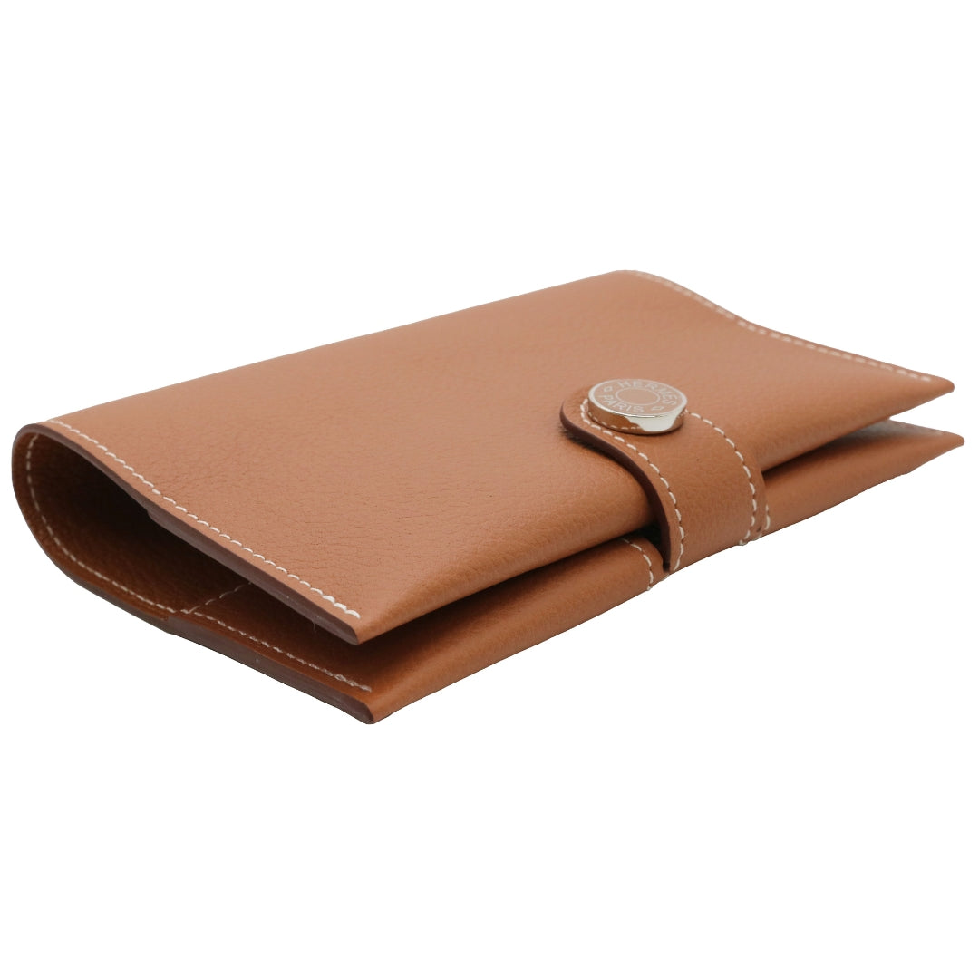HERMES【エルメス】<br>R.M.S パスポートホルダー<br>カーフスキン<br>ゴールド/SV金具【NEW】