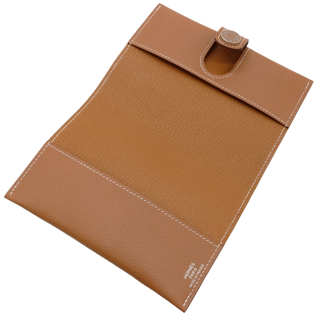 HERMES【エルメス】<br>R.M.S パスポートホルダー<br>カーフスキン<br>ゴールド/SV金具【NEW】
